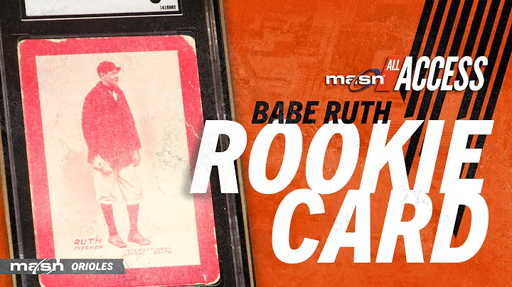 A look at the 1914 Babe Ruth rookie card on displa...