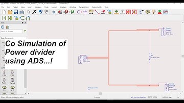 Co simulation of Wilkinson power divider.