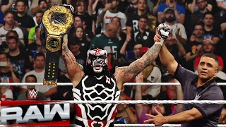 Penta Wins World Heavyweight Championship Roman Reigns WWE Raw 2026 Highlights