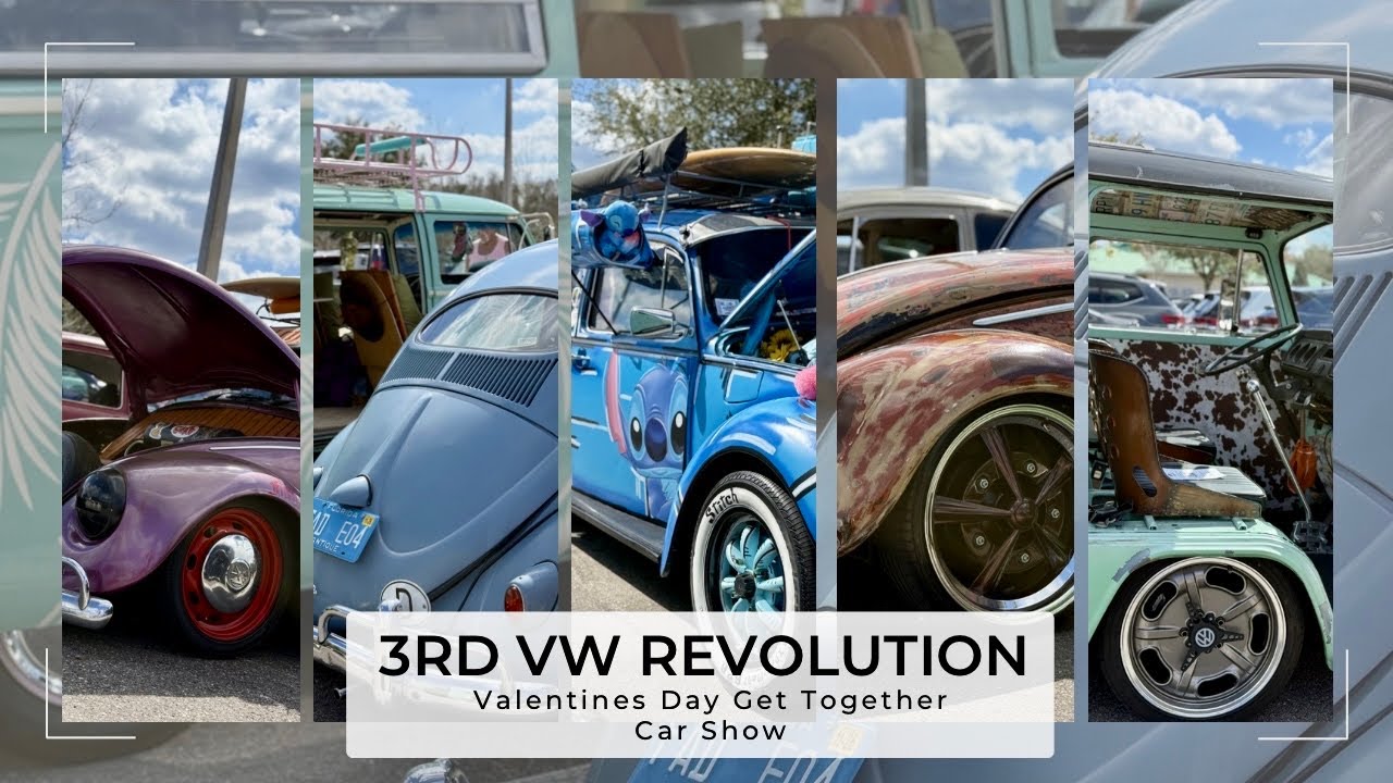 3-й ежегодный семейный фестиваль VW Revolution - День святого Валентина, выставка VW - Уэсли-Чейпел