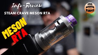 Steam Crave Meson RTA | RDL Single Coil Verdampfer | Info Review