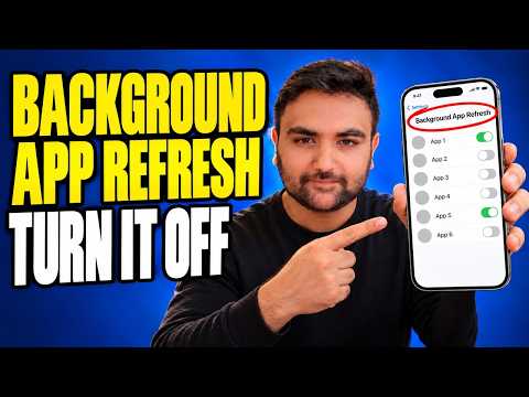 How to Turn Off Background App Refresh on an iPhone (iPhone 17e, iOS 27)