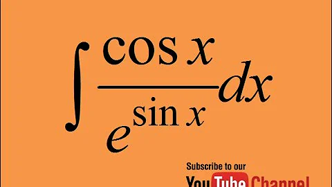 How to integrate cosx/e^sinx, integration by substitution, Indefinite integral, Calculus