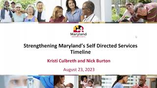 Celebrity Strengthening Maryland's Self Directed Services SDS Timeline Profile