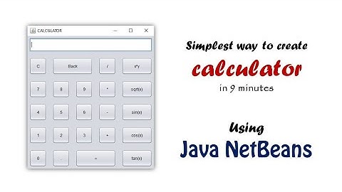 Part 1 - Calculator Using Java NetBeans IDE | Project Development | Technical Mastro