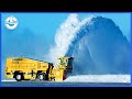 World's BIGGEST And Most Powerful Snow Machines Including The Rotary Snow Plow Train