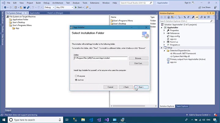 How to Create Setup.exe in Visual Studio 2019 | FoxLearn