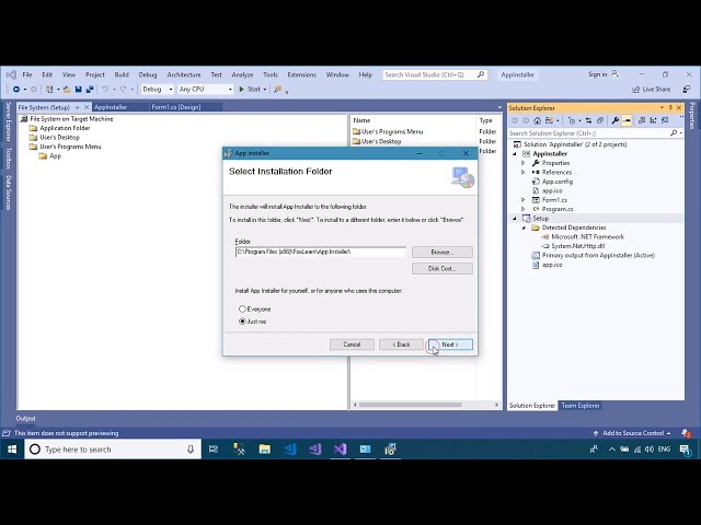 How to Create Setup.exe in Visual Studio 2019 | FoxLearn class=
