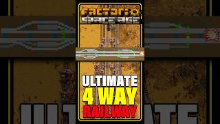 Factorio Space Age: How to Make the ULTIMATE 4 WAY Elevated Railway with intersections