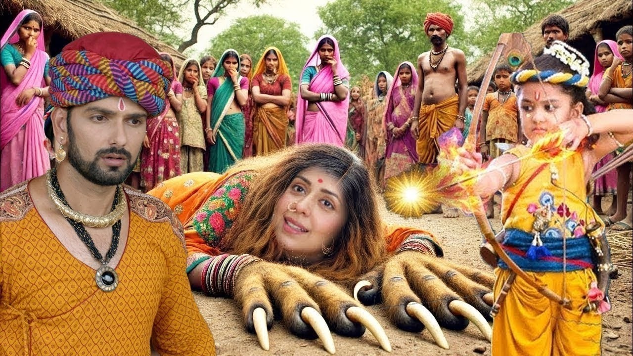 माता यशोदा का भयानक रूप देख कान्हा डर गये। यशोमति मैय्या के नंदलाला | #Shree Krishna