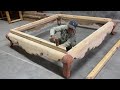 Amazing Techniques Woodworking Skills Ingenious And Incredible - Build A Large Bed Out Hardwood