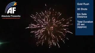 Absolute Fireworks - AF0513 Gold Rush 36 Shot Barrages