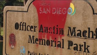 San Diego Police investigating $100k in vandalism at fallen officer's memorial park