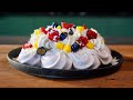 Gâteau de Pâques : La Pavlova vanille chocolat aux fruits