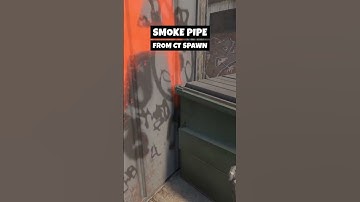 HOW TO SMOKE PIPE from CT SPAWN on Overpass (CS2)  #cs2 #counterstrike2 #cs2clips #shorts