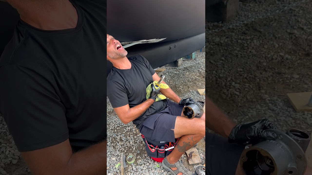⁣Fixing the Bow Thruster! #shorts #sailing #boatlife #diy #project