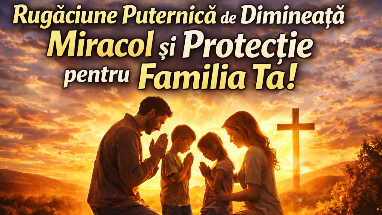 Rugăciune Puternică de Dimineață pentru Miracol, Binecuvântare și Protecția Familiei
