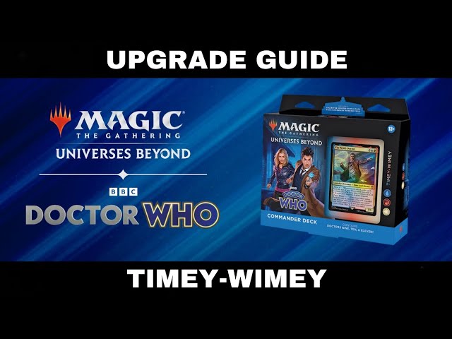 mtg timey wimey commander deck Amazon.com: Magic: The Gathering Doctor Who Commander Deck Bundle   Includes All 4 Decks (1 Masters of Evil, 1 Blast from The Past, 1 Timey- Wimey, and 1 Paradox Power Deck Set) : Toys & Games
