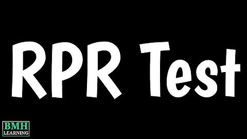 Rapid Plasma Reagin Test  | RPR Test | RPR Screening For Syphilis | RPR Test With Reflex |