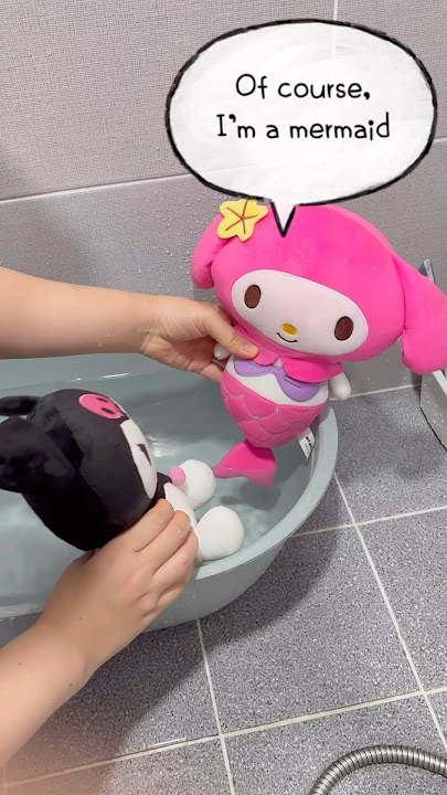 My melody mermaid 🩷💜🖤 #sanrio #kuromi #mymelody #kawaii #cute