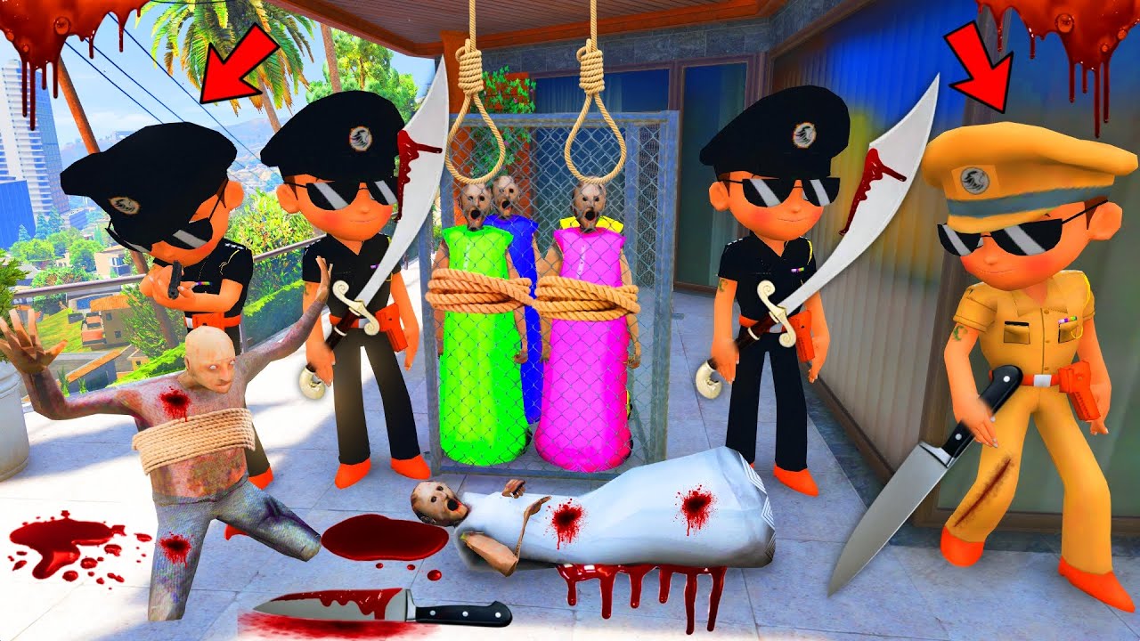 Black Little Singham Kidnapped Granny In Gta 5 | Little Singham Kicko His Safe