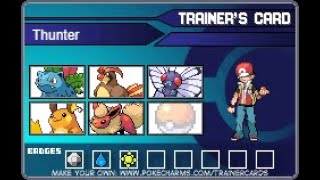 Pokémon Leaf Green Trainer card.