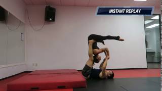 Straddle Bat To Reverse Throne Pop