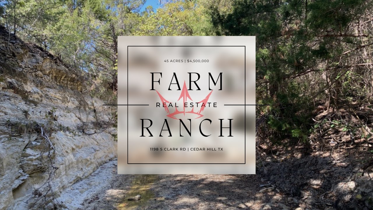 Farm and Ranch Acreage for Sale in Cedar Hill TX! 1198 S Clark Road | 45 acres | $3,500,000