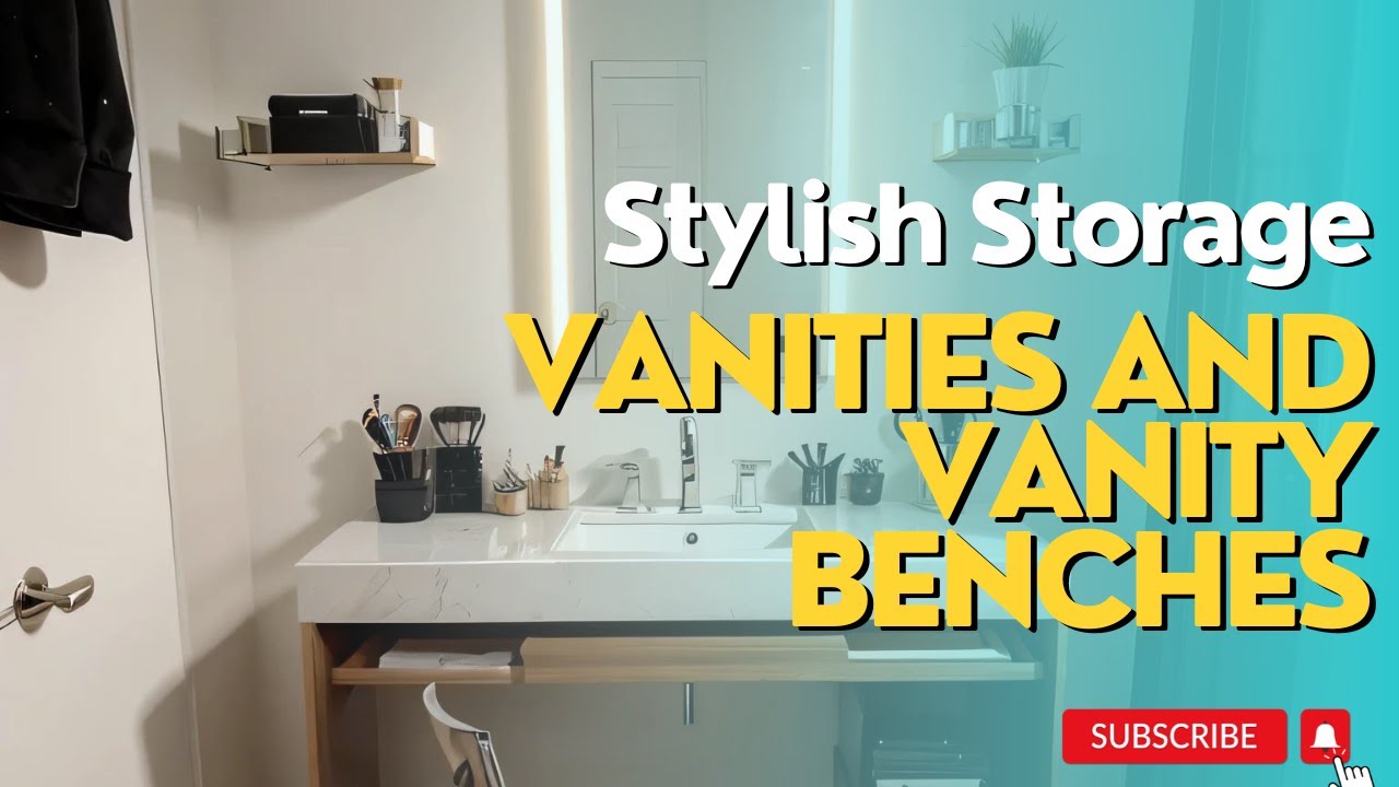 Gorgeous Vanities and Vanity Benches for Stylish Storage