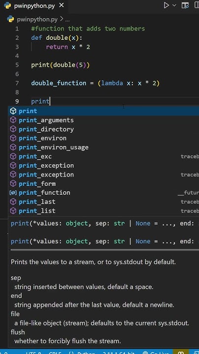 Python: funkcja lambda - zrozum działanie lambdy w 1 minutę! - YouTube