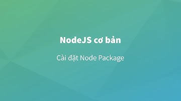 [Nodejs] Bài 11 : Cài đặt Node Package