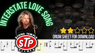 Stone Temple Pilots - Interstate Love Song (DRUM TRACK / SHEET / MIDI)