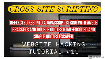 Reflected XSS into a JavaScript string with angle brackets and double quotes HTML-encoded