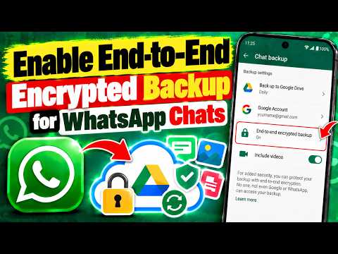How to Enable End to End Encrypted Backup for WhatsApp Chats & Messages