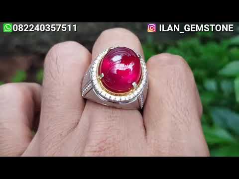 UNBOXING BATU RUBY HARGA 50 JUTA RING GOLD DIAMOND. 