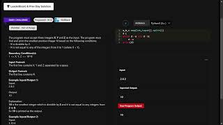 SKILLRACK | DAILY CHALLENGE || 15/11/2023 || DIVISIBLE - OUT OF RANGE || PYTHON CODE ||#dc