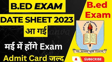 bed exam date sheet 2023 | bed date sheet ccsu | bed exam date 2023 | ccsu ccsu bed exam date