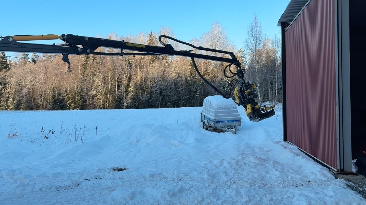 Köp Skogskran Weimer We- 7000 med stegmatare komplett 3 Punkt  på Klaravik