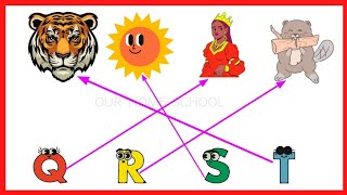 Match The Letter With Picture |  ABC Matching Worksheet