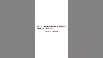 How can we write and read a value using DSPF in CL program in IBM i AS400