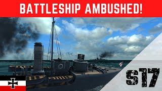Ultimate Admiral Dreadnoughts - Battleship Ambushed! [Germany 1910 Campaign #10] screenshot 4