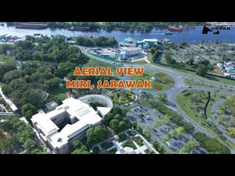 Aerial view - Miri, Sarawak (Pustaka Miri)