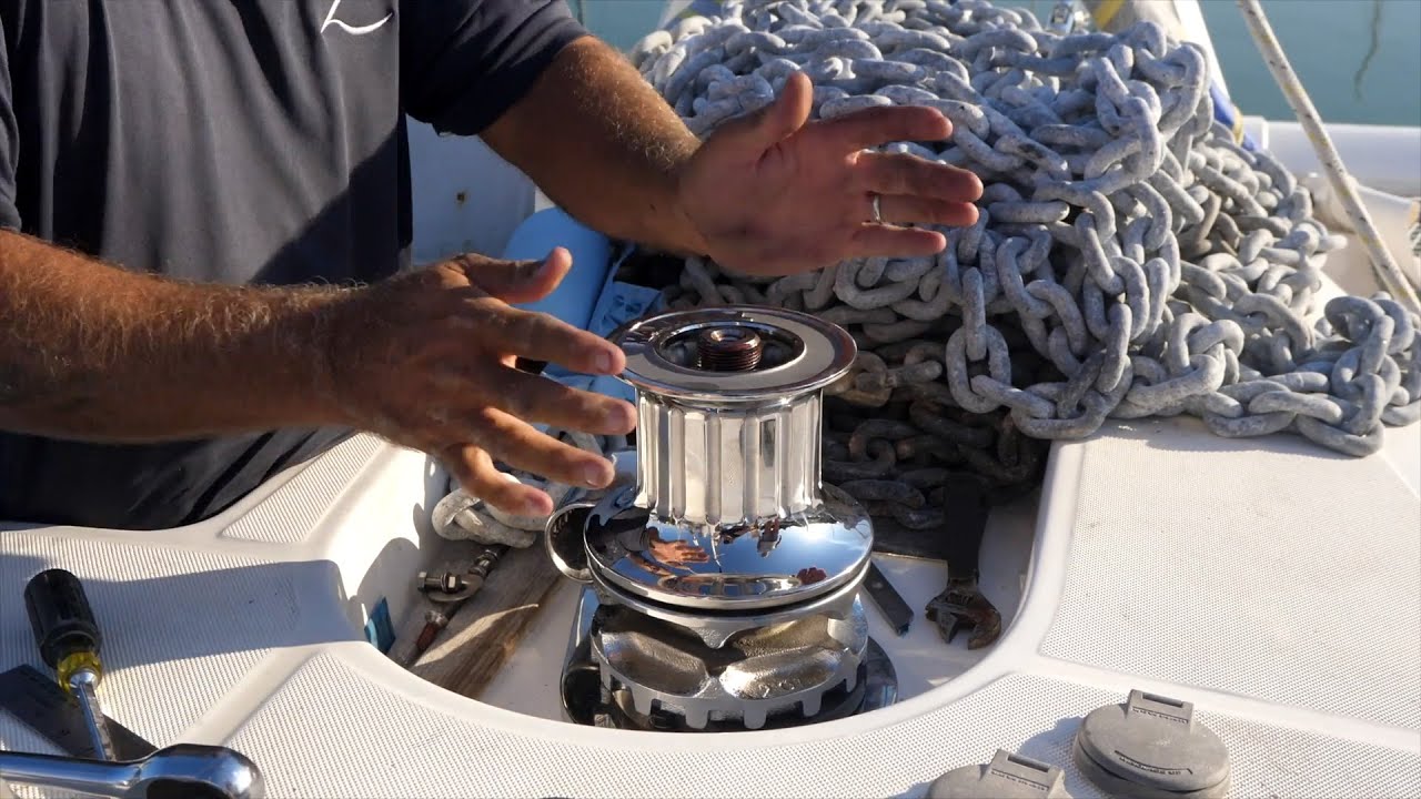 Windlass Installation Sailing Zatara - Installing a MAXWELL Windlass - YouTube