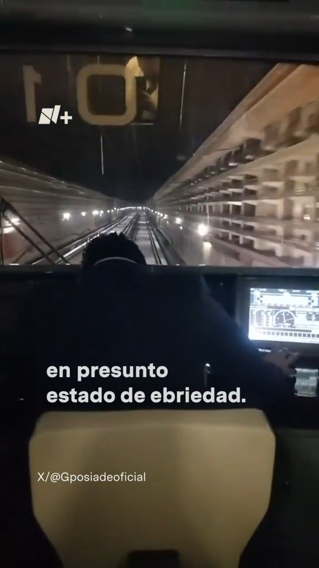 Captan a conductor del Metro en estado de ebriedad - N+ #Shorts