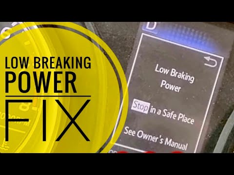 Low Braking Power FIX - Toyota - YouTube