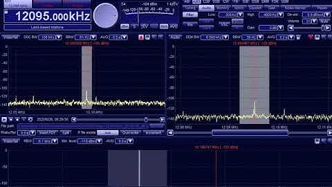 12095KHz 0530JST 06/26/20 by G33DDC Excalibur Pro