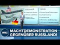 Ukrainekrieg machtdemonstration hartes geschtz  deutsche luftwaffe schtzt usb52bomber