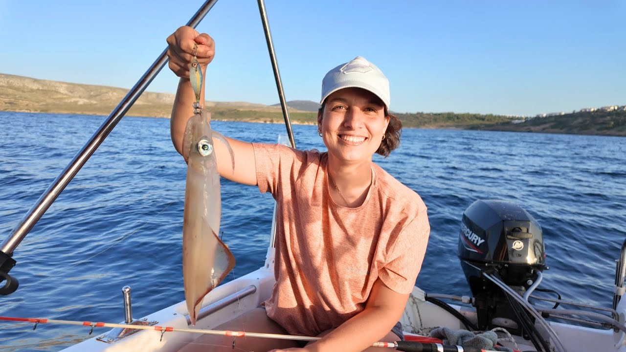 Sualtı Kamerası ile Balık Avı - Kalamarlar Başladı!