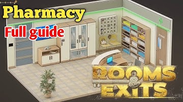 Rooms and Exits Level 3 Pharmacy Chapter 2 Walkthrough ( No Honor Among Thieves )