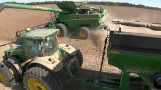 Awesome Indiana Soybean Adventure -  ATV -John Deere S780 - 8330 - Brent 1282 #harvestchaser